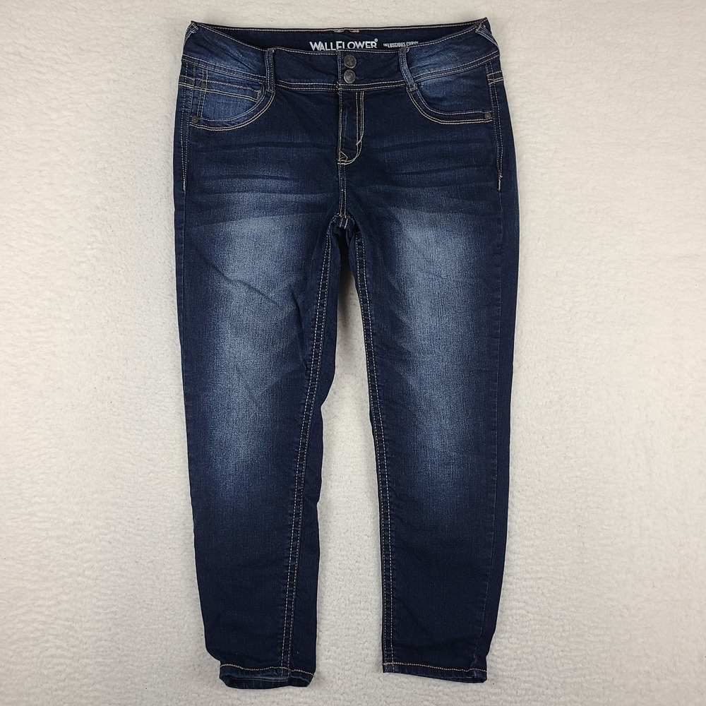 Wallflower Jeans Womens 13 Blue The Luscious Curvy Fit‎ Dark Wash WFM13201K